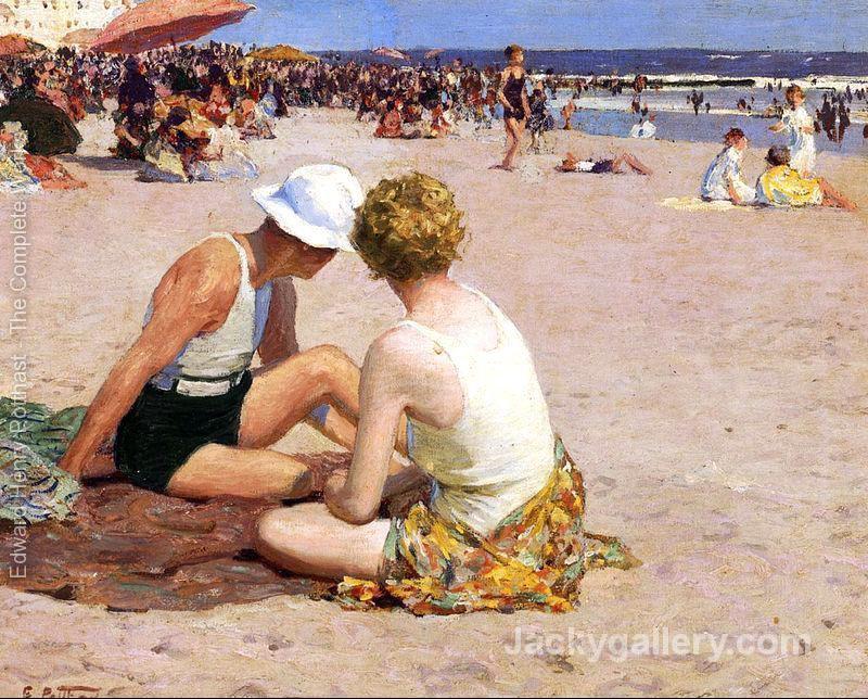 A Summer Vacation by Edward Henry Potthast paintings reproduction